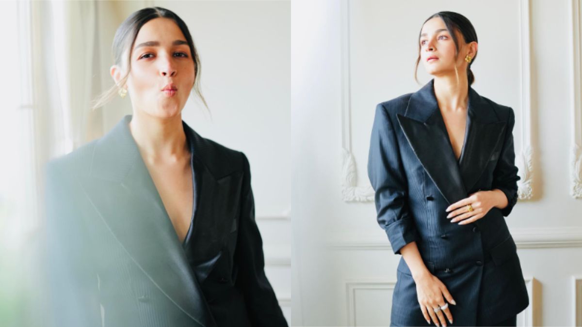 Alia Bhatt’s Sleek Ponytail And Chic Suit Delivers Boss Attitude | Watch