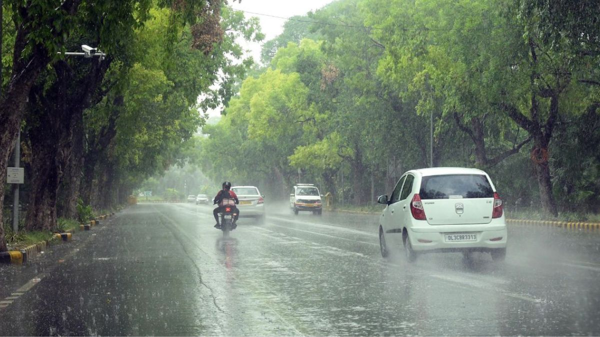 Weather Updates Heavy Rain With Gusty Winds Lash Parts Of Delhi Ncr More Showers Likely 2223