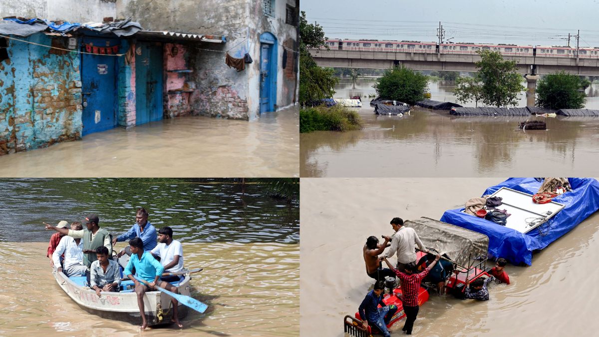 Delhi Floods: Vehicles Submerged Massive Jams Metro Services Affected