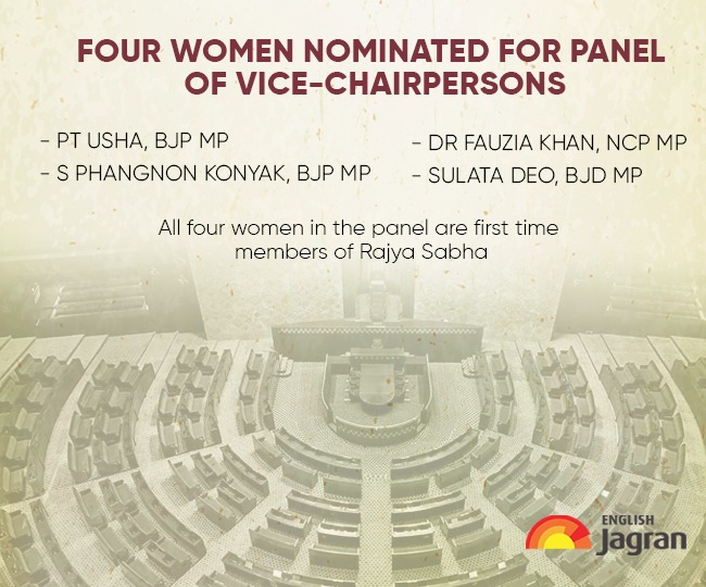 Rajya Sabha Brings Gender Parity In Vice Chairpersons Panel Know The Four New Women Members 7373