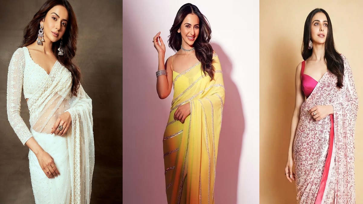 Rakul Preet Singh Inspired Trendy Saree Designs: Get A Perfect Saree Look  For Summer Wedding