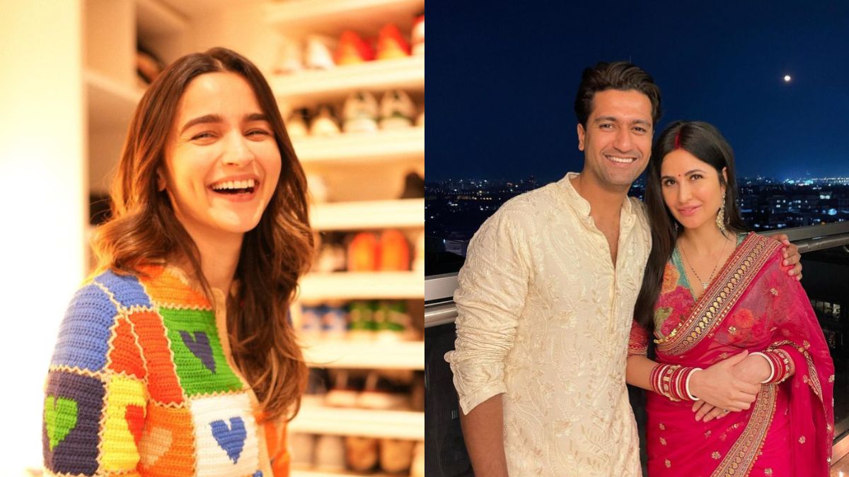 Vicky Kaushal Katrina Kaif And Alia Bhatt Reunite At Airport Lounge