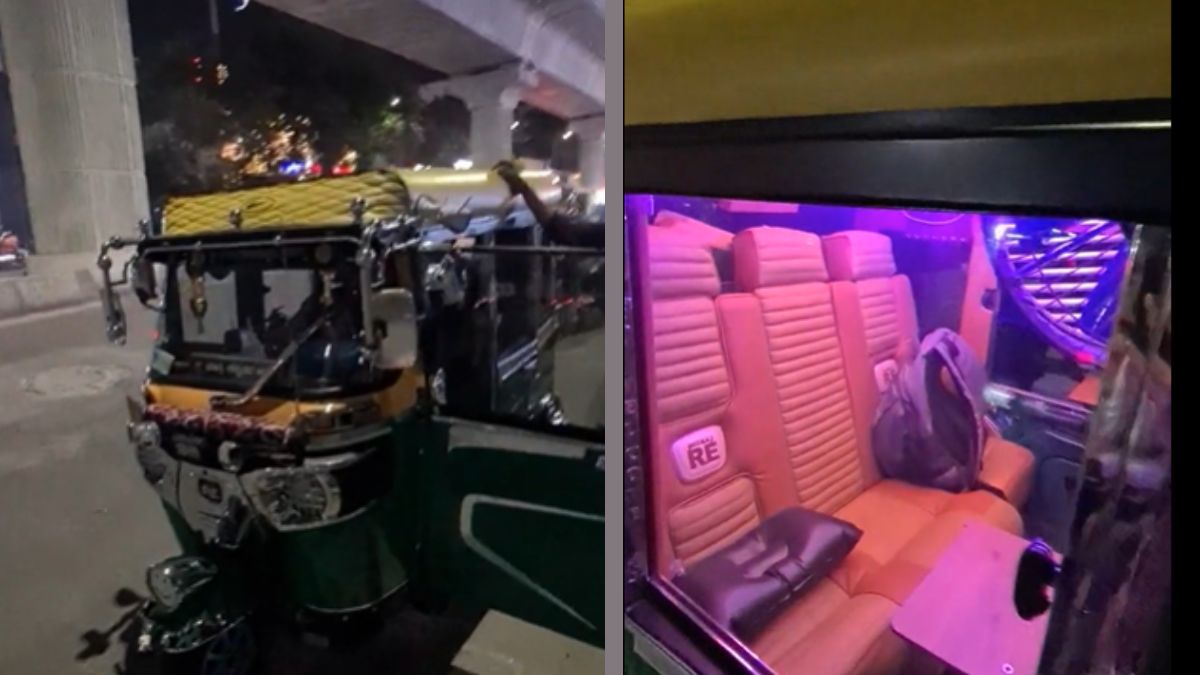 Viral Video Of An Auto With Car-Like Seats And Bright Lights Make Netizens  Go Wow