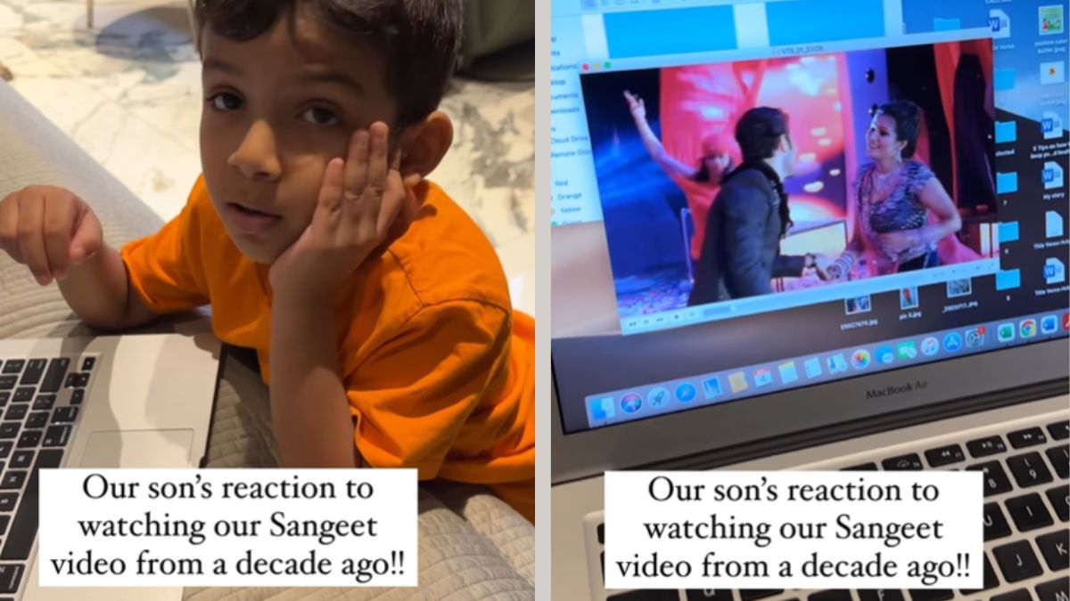 Viral Video Of Kid's Reaction On Watching Parents' Sangeet Video Will