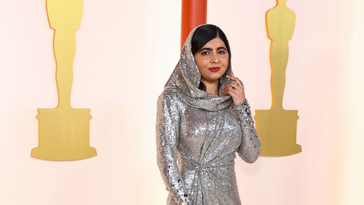 Malala Yousafzai Makes Her Oscars Debut In Silver Sequined Gown By