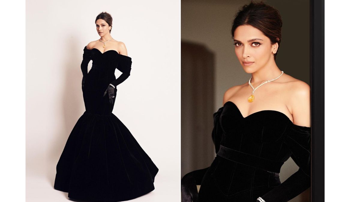 Oscars 2023 Deepika Padukone Looks Glamorous In Off Shoulder Black