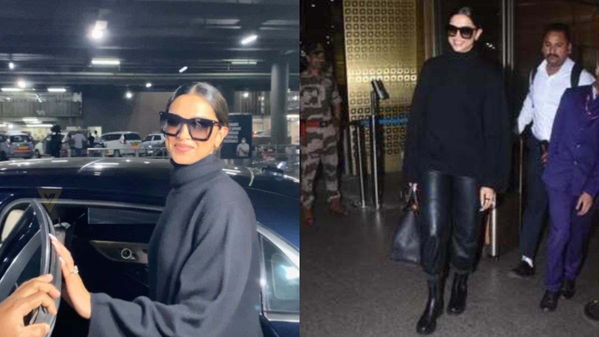 Deepika Padukone returns to bay after attending Paris Fashion Week; her  airport fashion steals the show - WATCH