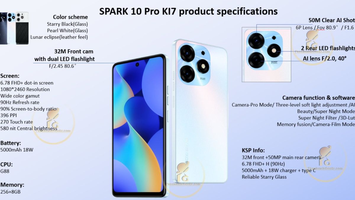 Tecno Spark 10 Pro With MediaTek Helio G88 SoC Unveiled at MWC 2023;  MegaBook S1 Gets 2023 Refresh: Report