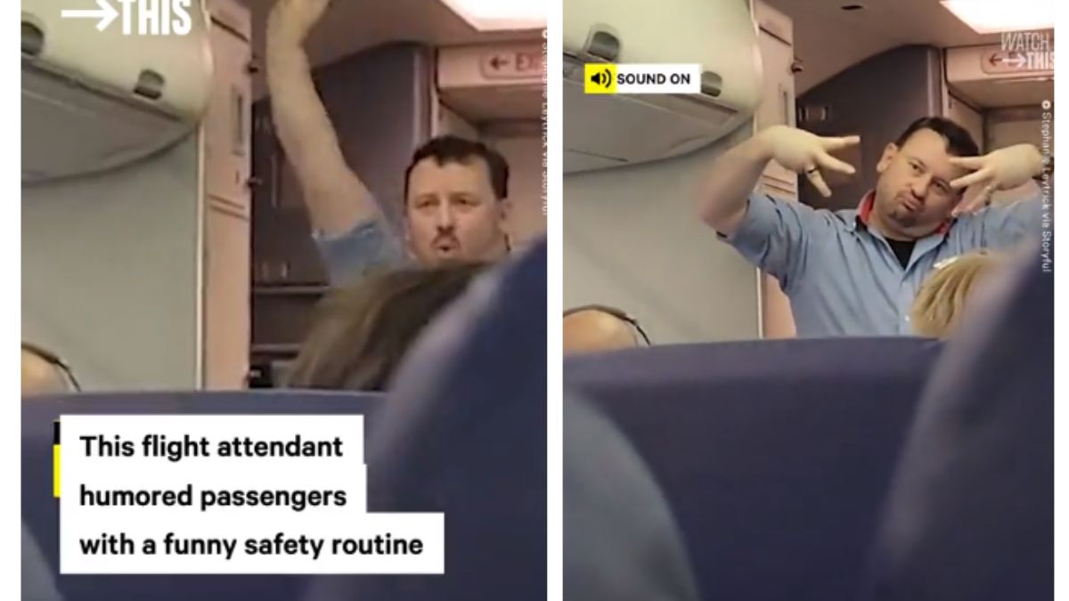 Watch: Funny Video Of US Flight Attendant Delivering Safety Warning To ...