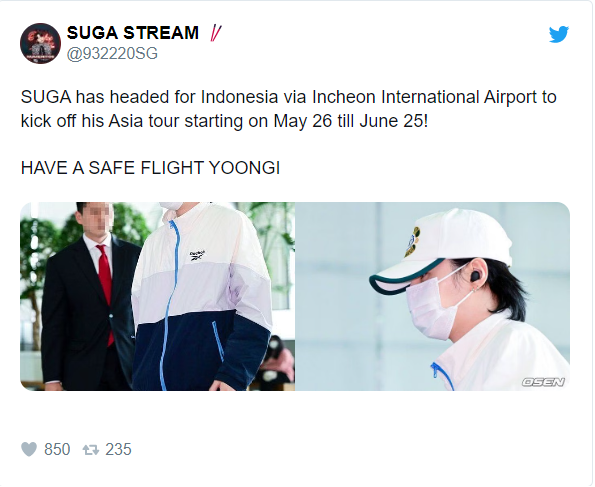 BTS Rapper Suga Once Chased By Obsessive Fan at Airport And the