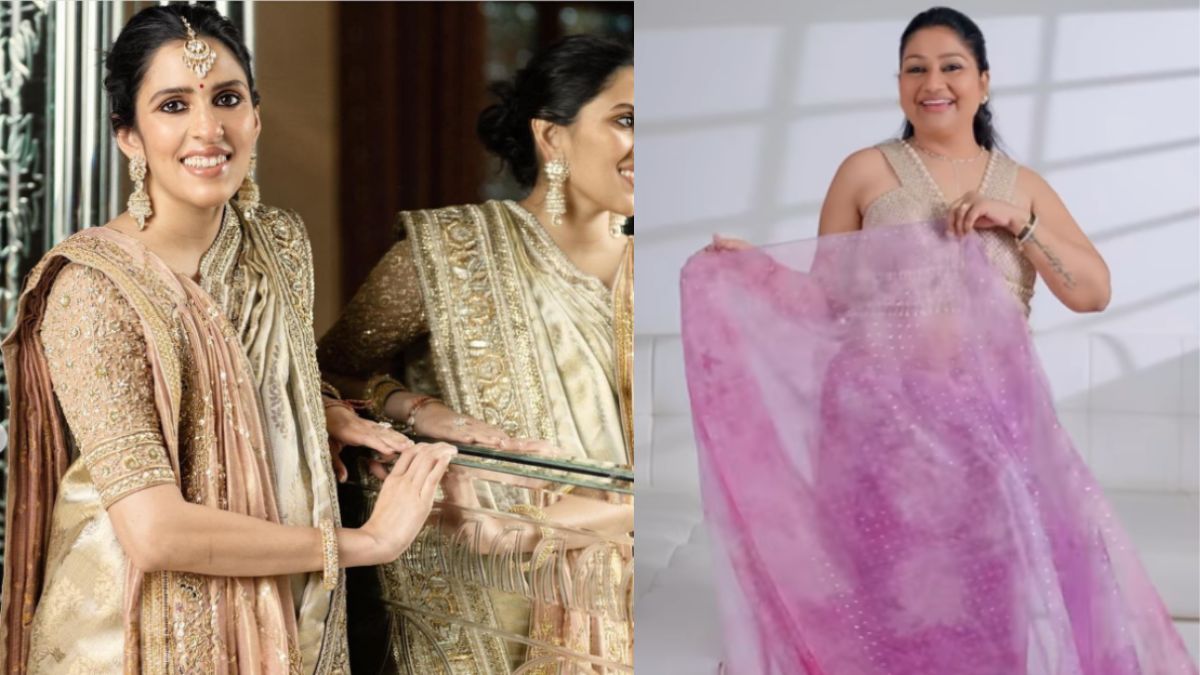 Gold And Green Banarasi Silk Lehenga Choli Half Saree Modern Style Women |  eBay