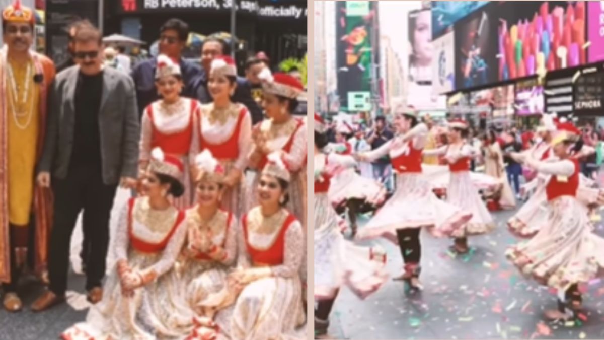 Mughal-E-Azam Flash Mob Performs At New York Times Square In Brilliant ...