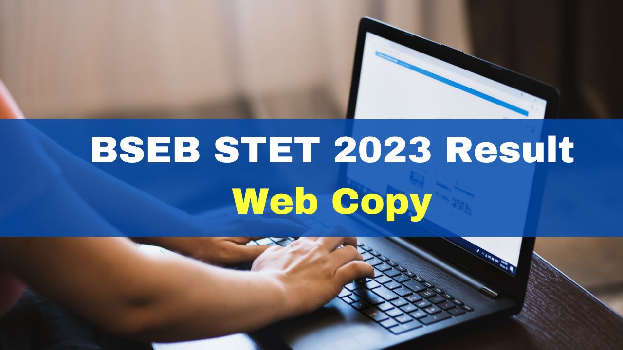 BSEB STET 2023 Result: Bihar STET Web Copy Out At Results ...