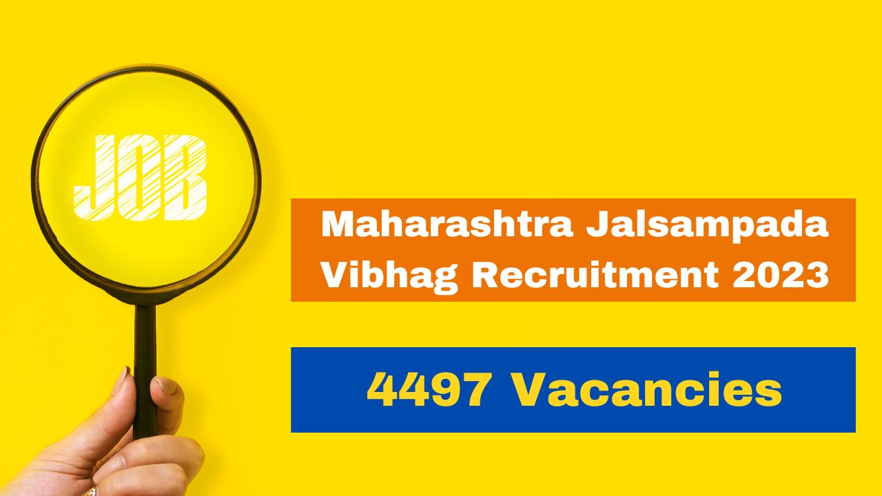 Maharashtra Jalsampada Vibhag Recruitment 2023 Application Process