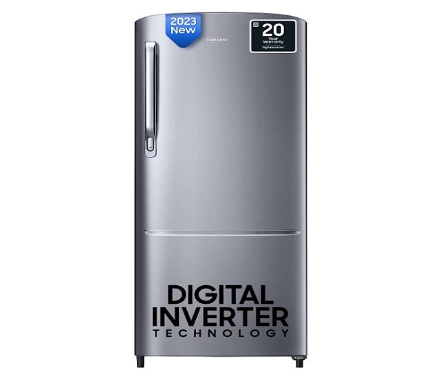 LG 185 L 5 Star Inverter Direct-Cool Single Door Refrigerator (GL-D201ASCU,  Scarlet Charm, Base stand with drawer) : : Home & Kitchen