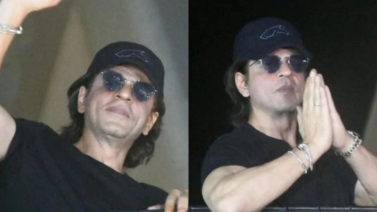 Happy Birthday Shah Rukh Khan Srk Waves At His Sea Of Fans From Mannat At Midnight Viral Video