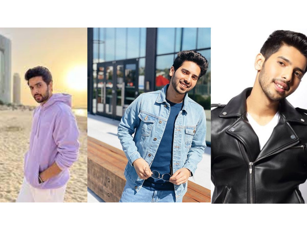 Handsome And Fashionable Indian Man In Black Jeans Jacket Posed Outdoor.  Stock Photo, Picture and Royalty Free Image. Image 114054256.