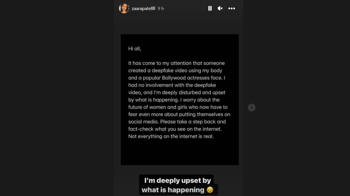 Source: Zara Patel/ Instagram
