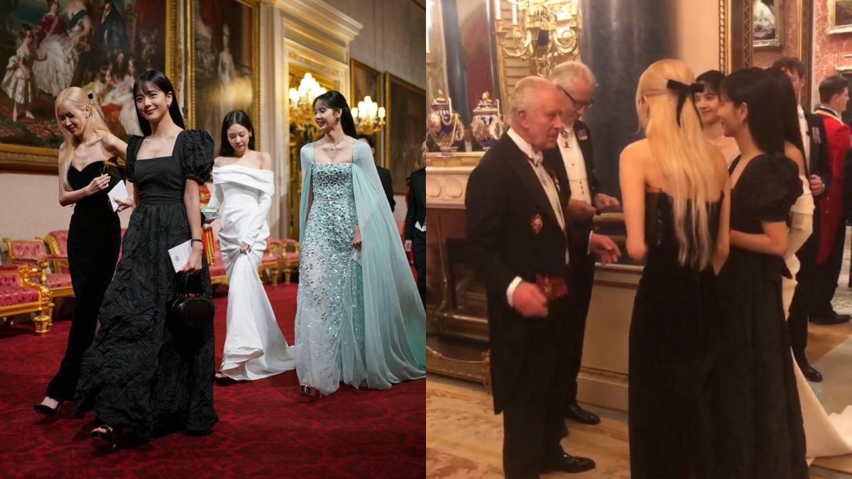 Blackpink Jennie Jisoo Rose And Lisa Get Royal Welcome At Buckingham Palace Video With King 8341