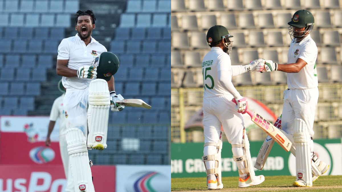 BAN Vs NZ 1st Test : Najmul Hossain Shanto's Century Keeps Bangladesh ...