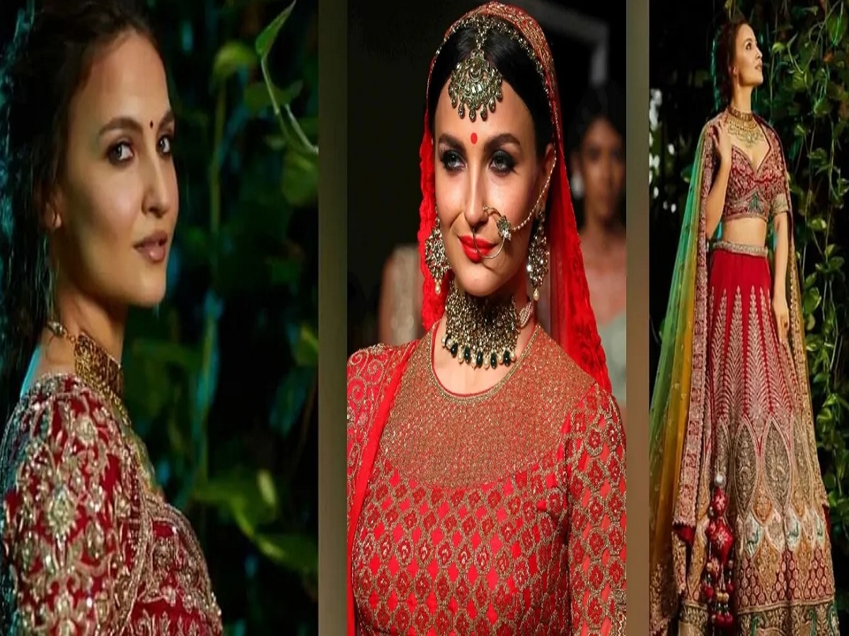 Maroon Designer Indian and Pakistani Bridal Long Trail Lehenga Choli with  Golden Embroidery -
