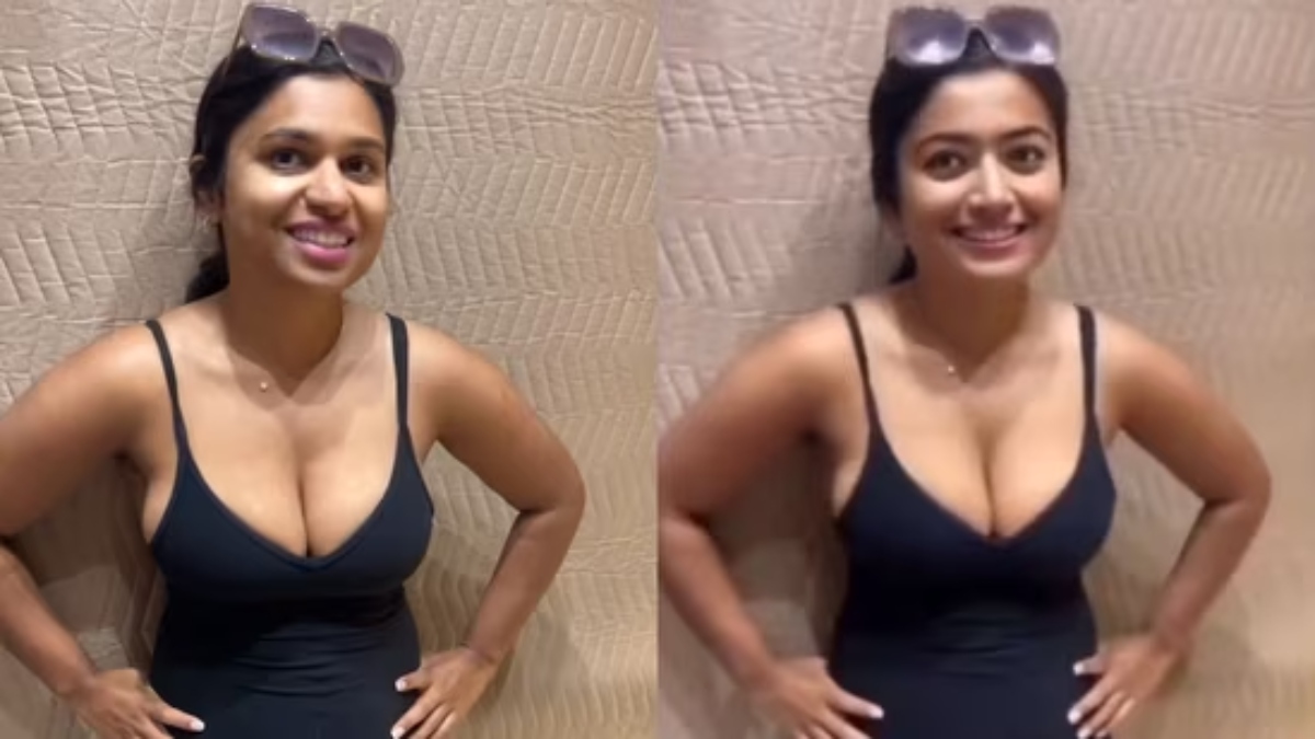 Rashmika Mandanna's AI-generated deepfake video grab