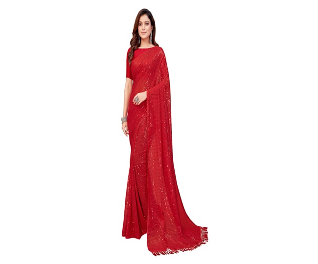 Stylish Red Color Sarees To Wear On Karwa Chauth 2023