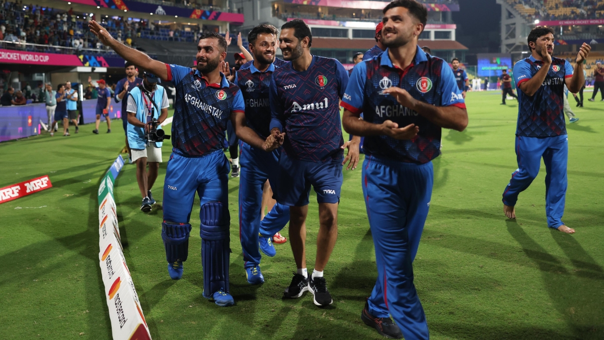 AFG vs PAK Afghanistan Team Takes Victory Lap After Upsetting Pakistan