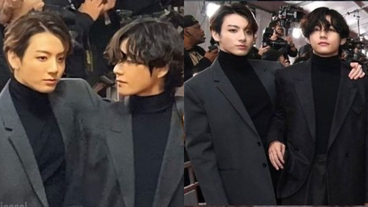 BTS's V Goes Viral Among Locals During The 2022 GRAMMYs As The Man With  Flowers On His Suit - Koreaboo