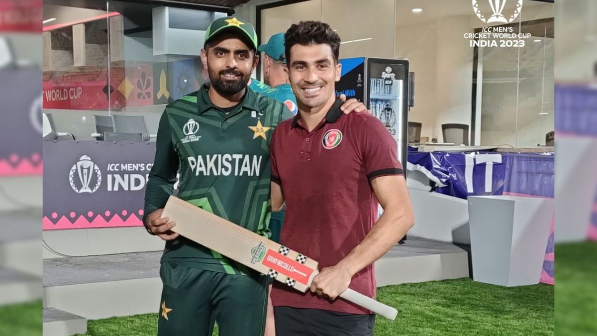 Babar Azam Ts His Bat To Rahmanullah Gurbaz After Afghanistans