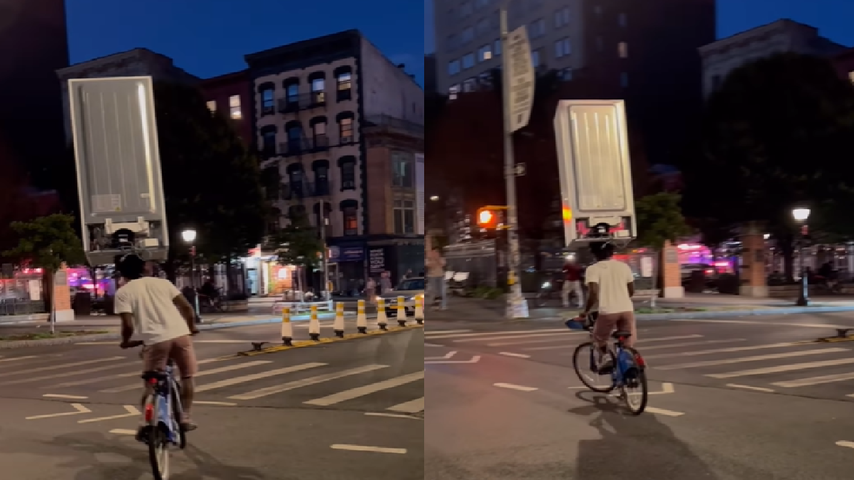 new-yorker-balancing-fridge-on-head-while-cycling-leaves-internet-amazed-netizens-say-just-new-york-things-watch-viral-video