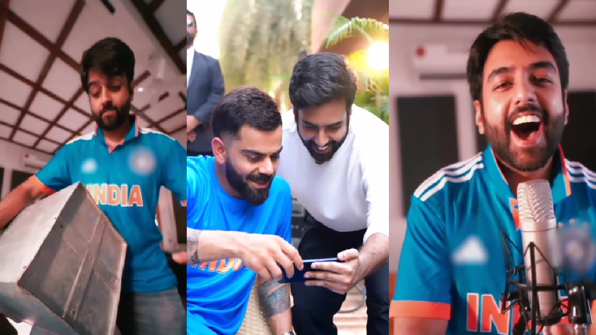 ready-for-new-world-cup-song-virat-kohli-and-music-creator-yashraj-mukhate-come-up-with-catchy-song-watch-viral-video