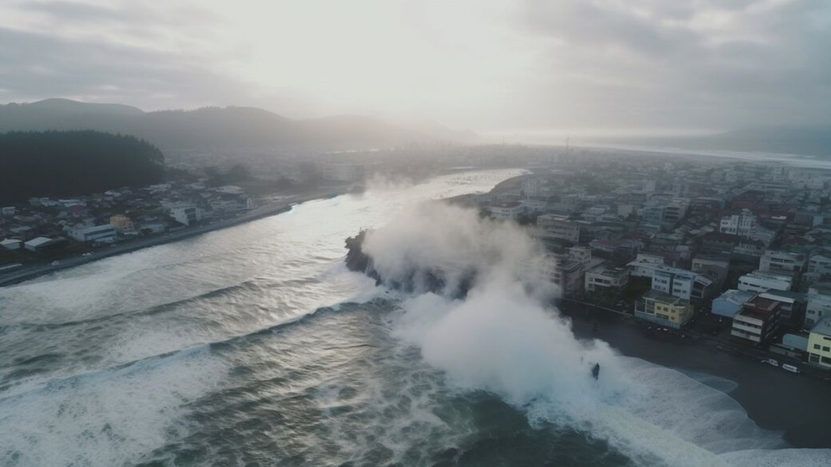 Tsunami in japan currently