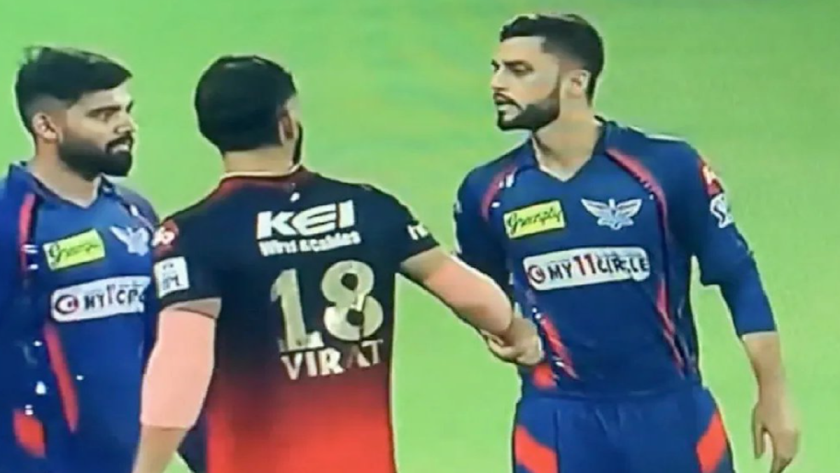 world-cup-2023-virat-kohli-and-naveen-ul-haq-rivalry-riles-up-on-internet-for-india-vs-afghanistan-match-watch-viral-video