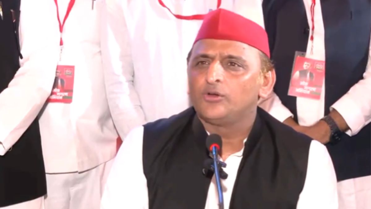 akhilesh-yadav-hits-out-at-bjp-on-sanjay-singh-arrest-says-100-crore-people-against-the-party