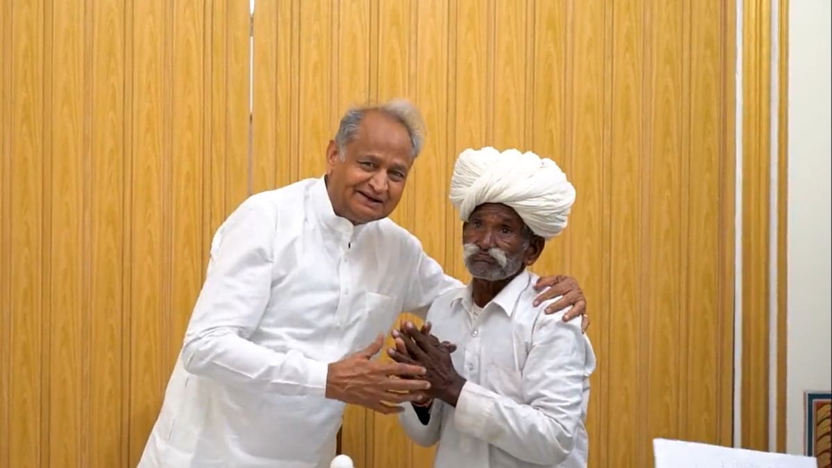 Rajasthan CM Ashok Gehlot Meets Farmer Who Alleged BJP Of Misuing His Picture In Poster Video