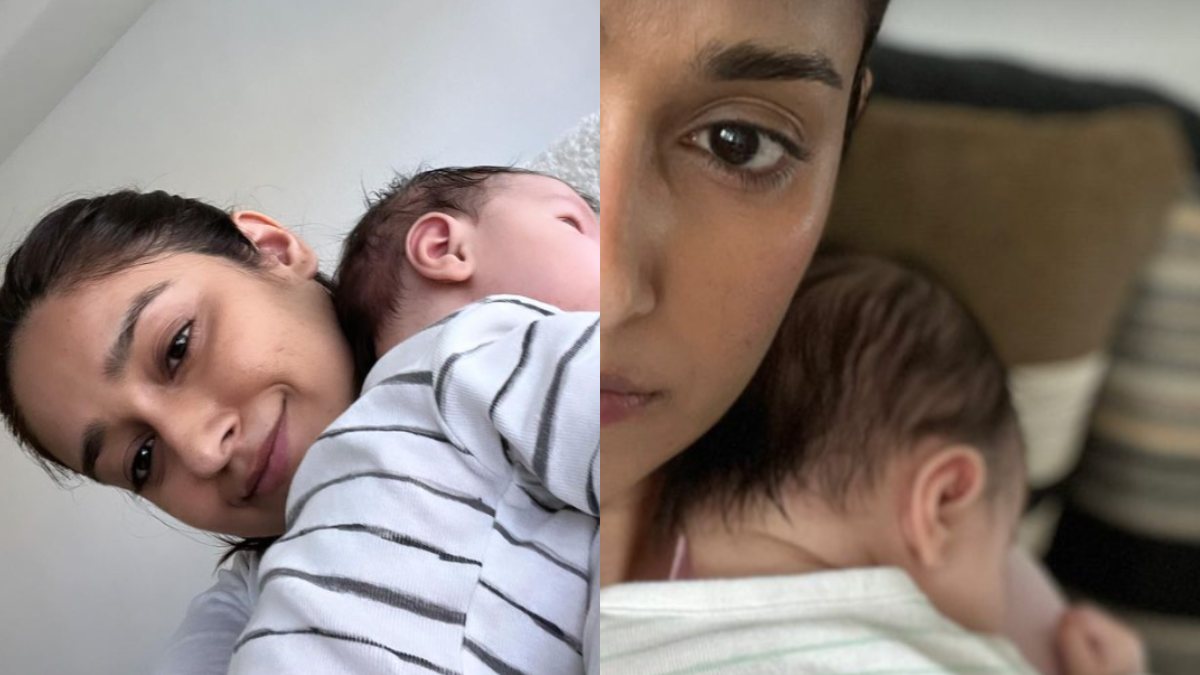 Ileana D Cruz Is Worried In New Photo With Baby Koa Says Nothing