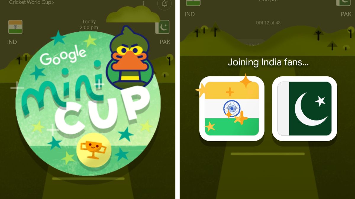 India vs Pakistan World Cup 2023: Google's 'Mini Cup' Game Is Here To Add  Fun To IND vs PAK Hype; How To Play