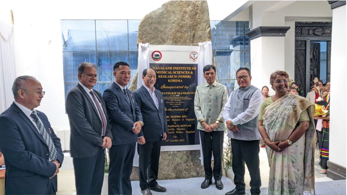 union-health-minister-mansukh-mandaviya-inaugurates-nagalands-first-medical-college-in-kohima