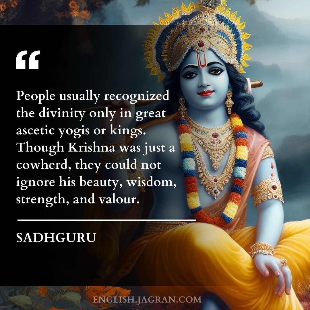 Top 20 Quotes By Sadhguru Jaggi Vasudev On Lord Krishna