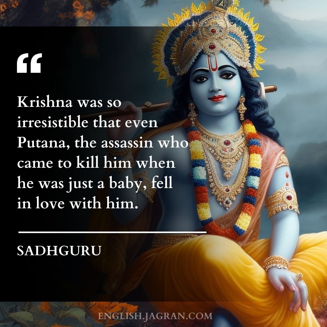 Top 20 Quotes By Sadhguru Jaggi Vasudev On Lord Krishna