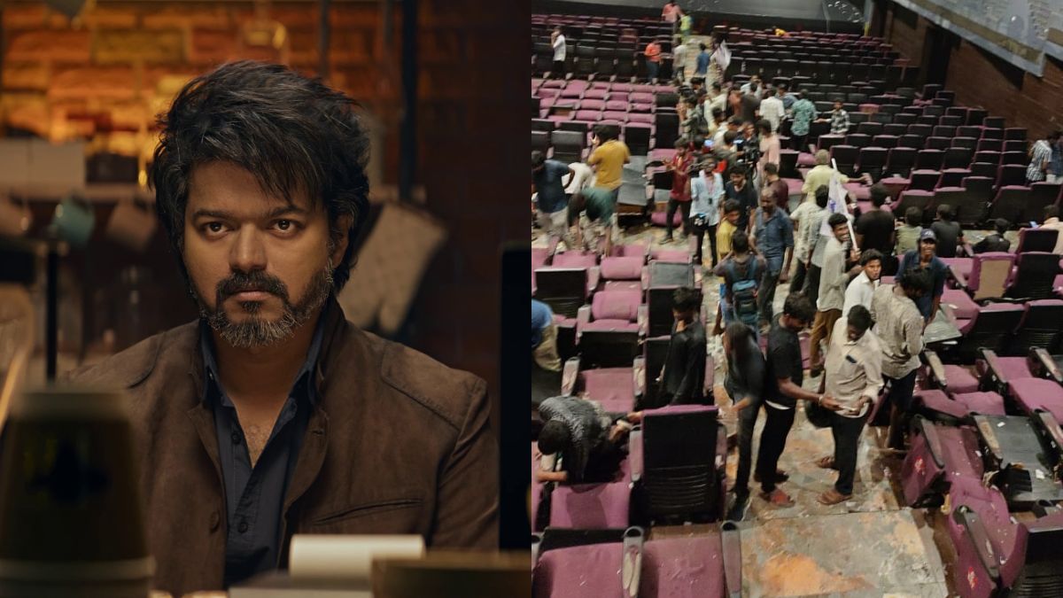 leo-update-trailer-celebration-turns-into-destruction-as-thalapathy-vijay-fans-damage-the-rohini-theatre-in-chennai-watch