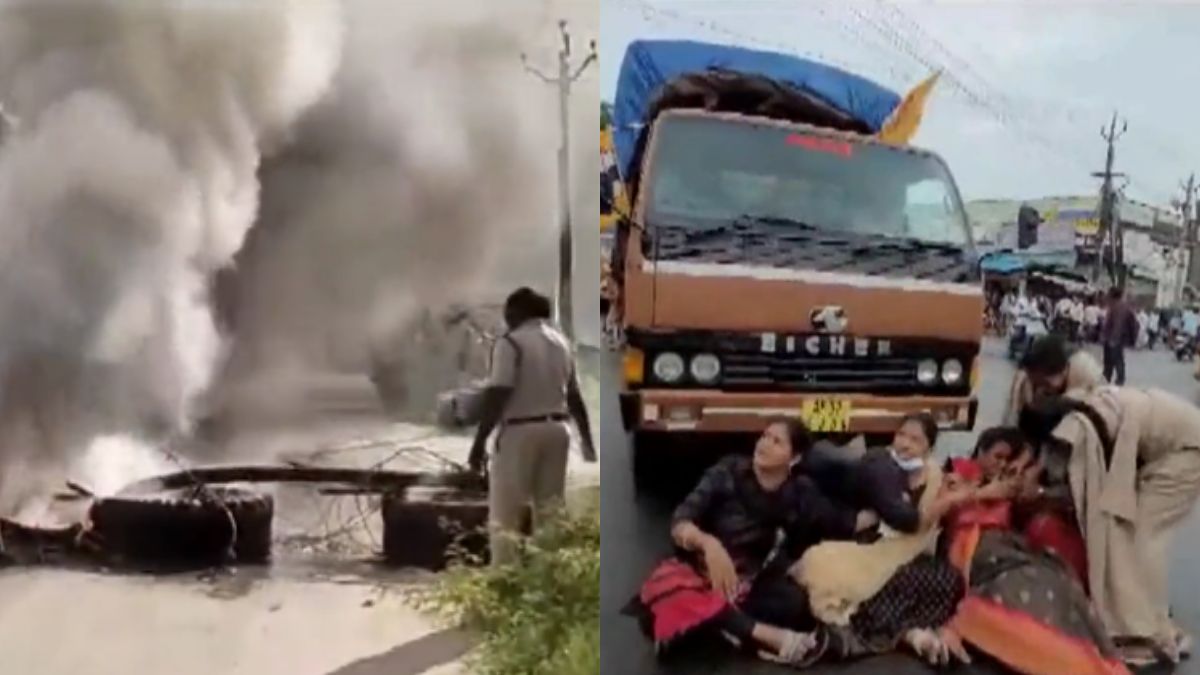 Andhra Bandh: Bus Vandalised, Stones Pelted As TDP Workers Stage ...