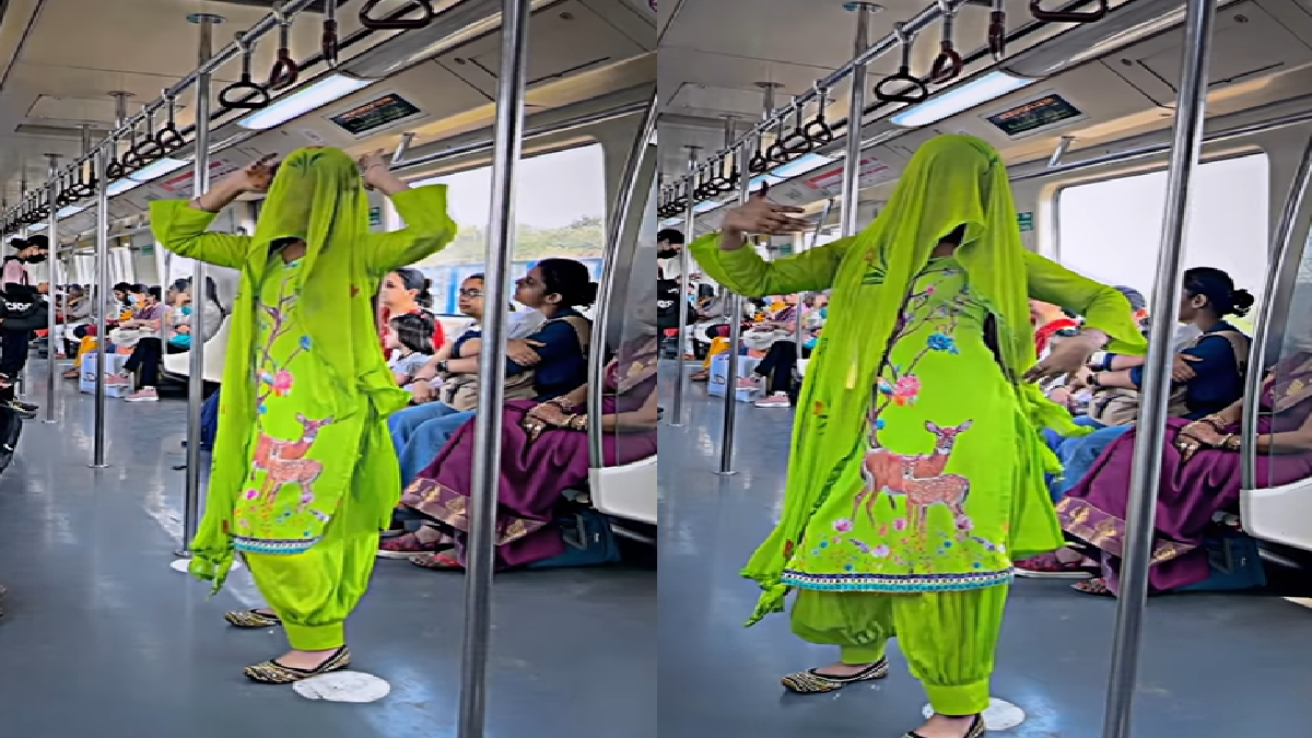 delhi-metro-woman-dance-on-dil-dhadke-dard-kaleje-me-irks-netizens-people-say-roj-ka-hi-hai-watch