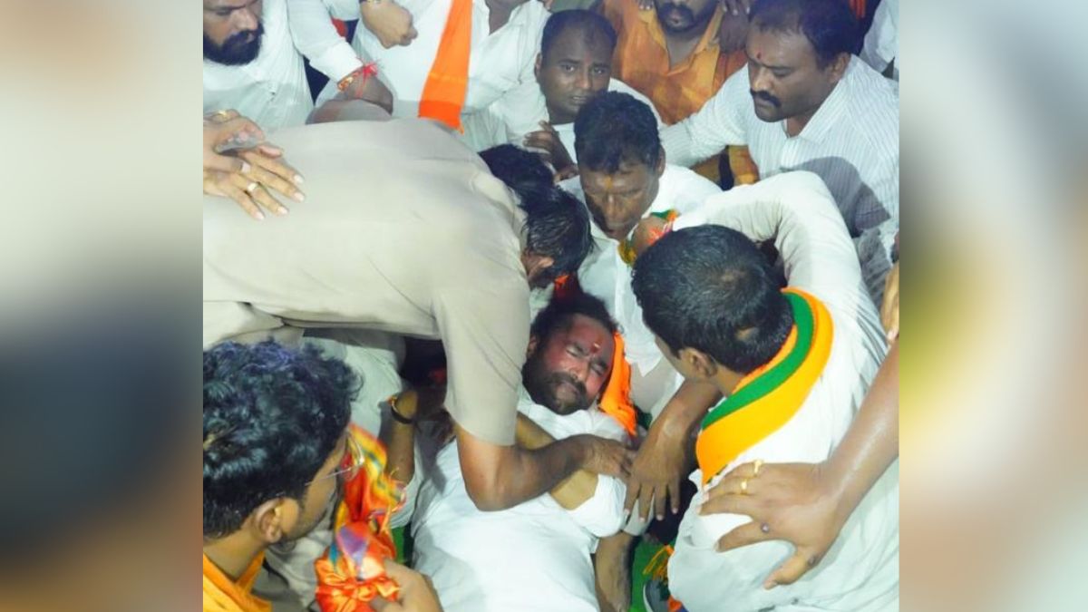 Telangana BJP President Kishan Reddy Detained Over Protest Against KCR Govt