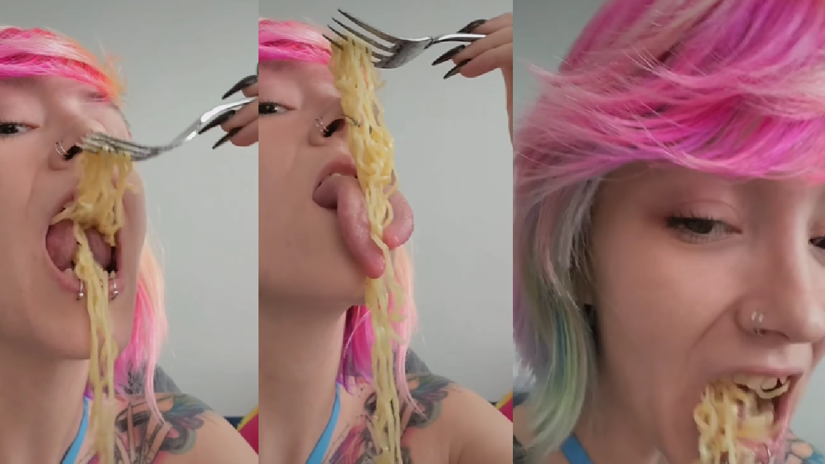 woman-flexes-her-surgically-split-tongue-as-she-hugs-noodles-with-it-watch-viral-video