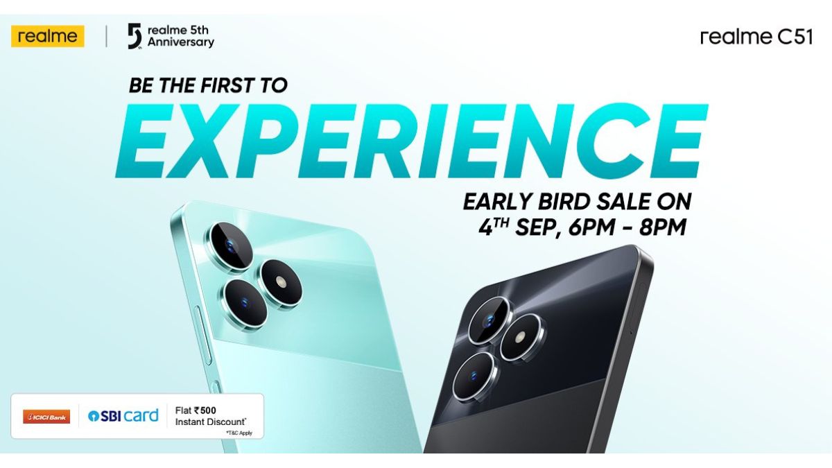 Realme C51 Early Bird Sale: Know All About Cashback, Discount, Sale Offers  And Timings Here