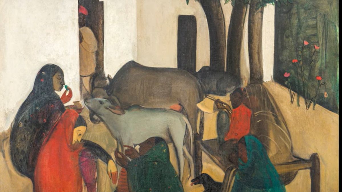 amrita-shergils-the-story-teller-becomes-most-expensive-indian-artwork-sold-at-rs-618-crore