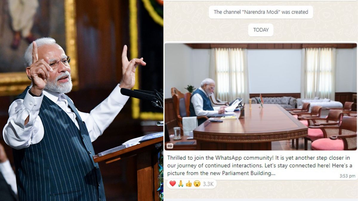 Prime Minister Narendra Modi joins WhatsApp Channels, shares picture of new  Parliament - The Economic Times