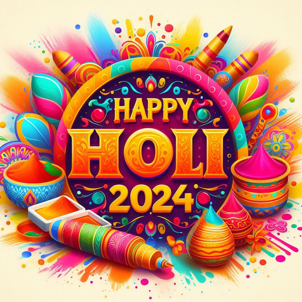 Happy Holi 2024 Wishes, Images AI Greetings To Share With Friends And